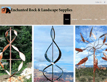 Tablet Screenshot of enchantedrockandlandscape.com